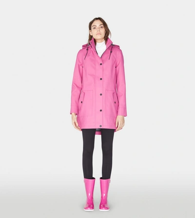 Ugg Weather-ready Rain Jacket In Neon Pink