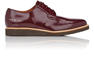 Common Projects Wedge-sole Derbys In Burgundy