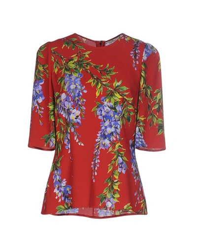 Dolce & Gabbana Blouse In Red