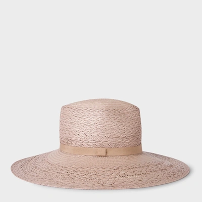 Paul Smith Women's Violet Straw Panama Hat