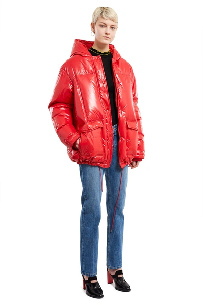 Opening Ceremony Puffer Jacket - Red