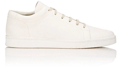 Balenciaga Leather Monochrome Sneakers In White
