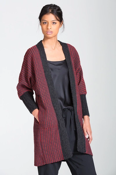 Lemlem Tolo Knit Trim Long Cardigan