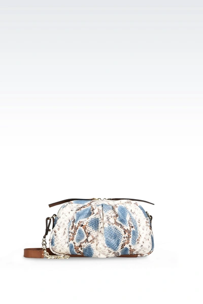 Emporio Armani Shoulder Bag In Slate Blue