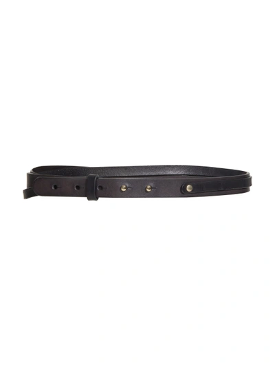 Alice And Olivia Vicky Loose Leather Braided Belt - Black