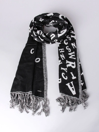 Diesel Seveneight Scarf In Black