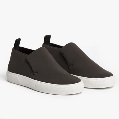 James Perse Venice Mid-top Slip On Sneaker - Womens In Carbon Grey