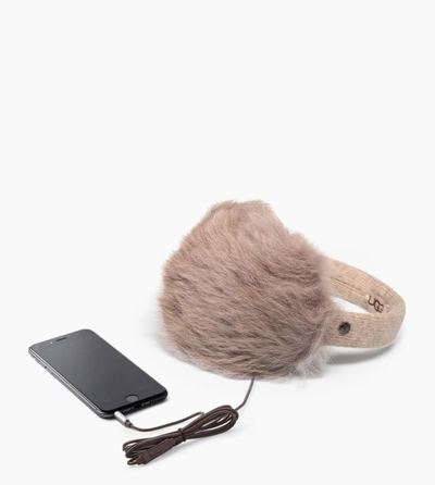 Ugg Wired Luxe Earmuff In Natural Heather