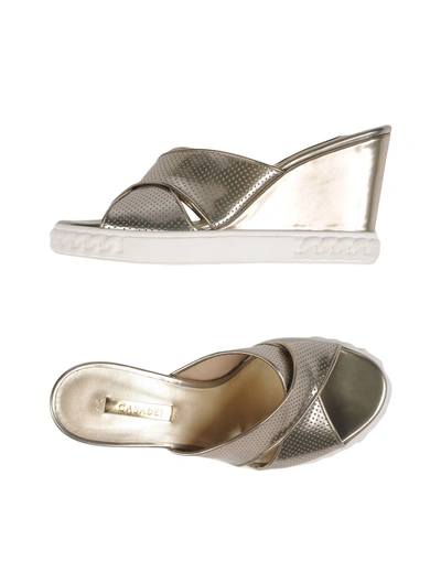 Casadei Sandals In Platinum