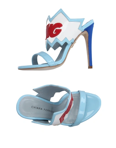 Chiara Ferragni Sandals In Sky Blue
