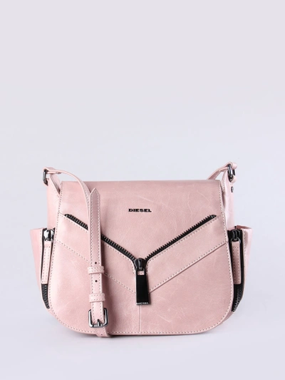 Diesel Le-claritha Crossbody Bags In Pink