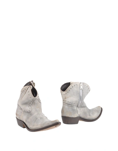 Golden Goose Ankle Boots In Light Grey