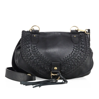 See By Chloé Collins Leather Saddle Bag In Black