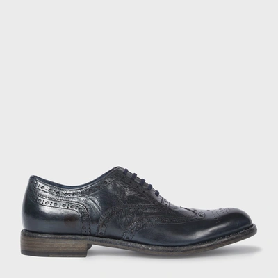 Paul Smith Men's Dip-dyed Navy Calf Leather 'blinky' Brogues