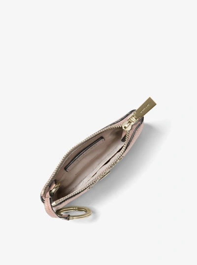 Michael Kors Mercer Small Leather Key Pouch In Ballet