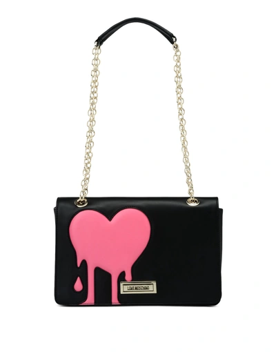 Moschino Love  Shoulder Bag In Black