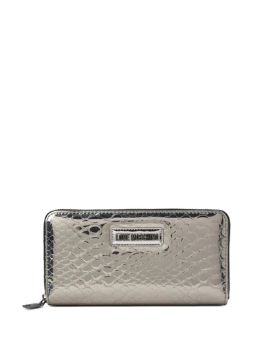 Moschino Love  Wallet In Lead
