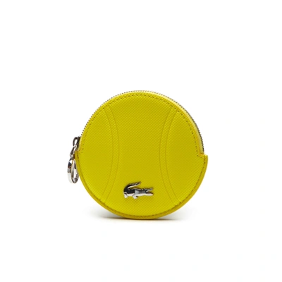 Lacoste Women's Daily Classic Fine Piqué Grains Tennis Ball Coin Pouch - Empire Yellow