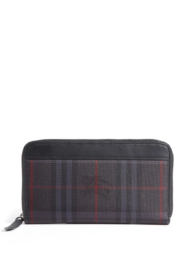 Burberry Plaid Zip Wallet In Plaid-multi