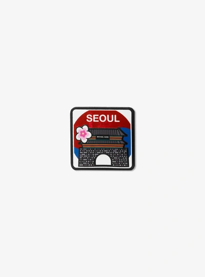 Michael Kors Seoul Leather Sticker In Multi