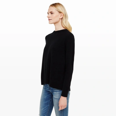 Club Monaco Sidone Bow-back Cashmere In Black