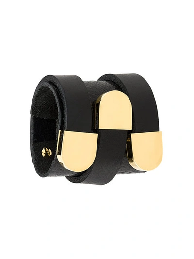 Shop Absidem 'shirley' 3 Cuff Bracelet In Black