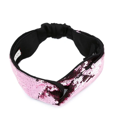 Shop Gucci Pink Sequined Headband