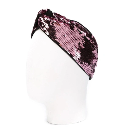 Shop Gucci Pink Sequined Headband