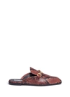 Stella Mccartney Python-effect Faux-leather Backless Loafers