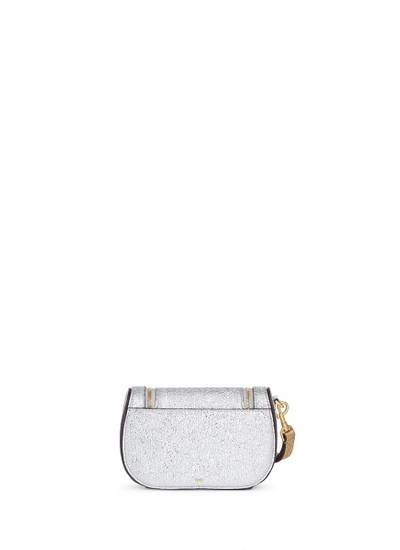 Shop Anya Hindmarch 'vere Circulus' Mini Geometric Leather Wristlet Clutch