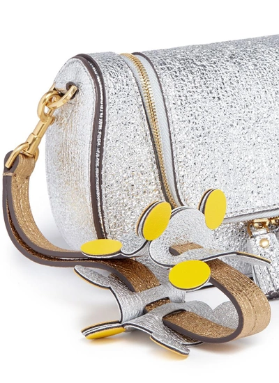 Shop Anya Hindmarch 'vere Circulus' Mini Geometric Leather Wristlet Clutch