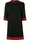 GUCCI web-trimmed hooded dress,DRYCLEANONLY