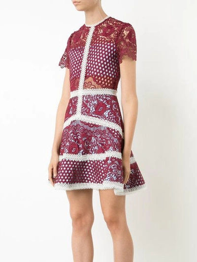 Shop Alexis Mosaic Flared Mini Dress