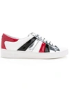 MICHAEL MICHAEL KORS striped trainers,CALFLEATHER100%