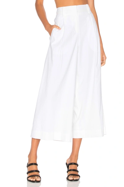 Shop Diane Von Furstenberg High Waist Culotte In White
