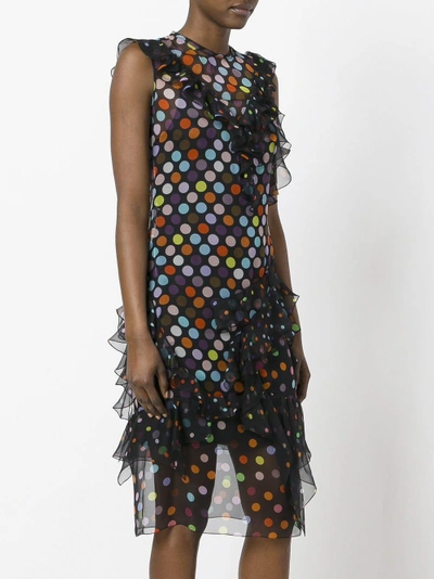 Shop Givenchy Polka Dot Ruffled Dress