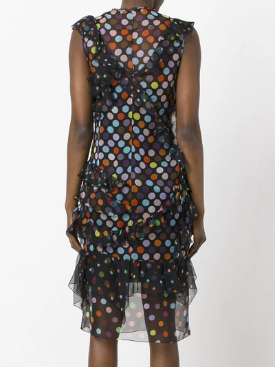 Shop Givenchy Polka Dot Ruffled Dress