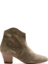 ISABEL MARANT Olive Suede Dicker Ankle Boots