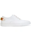 MOSCHINO logo detail trainers,METAL100%