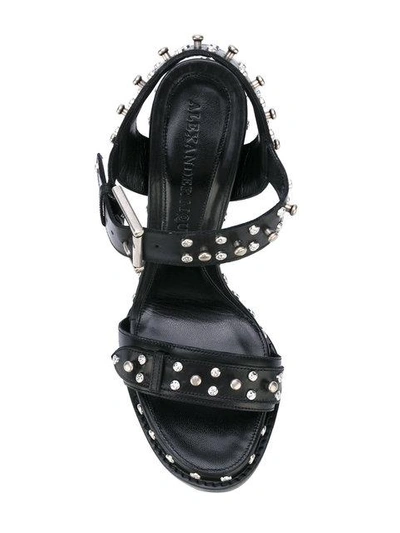 Shop Alexander Mcqueen Sandalen Mit Nieten In 1000 Black