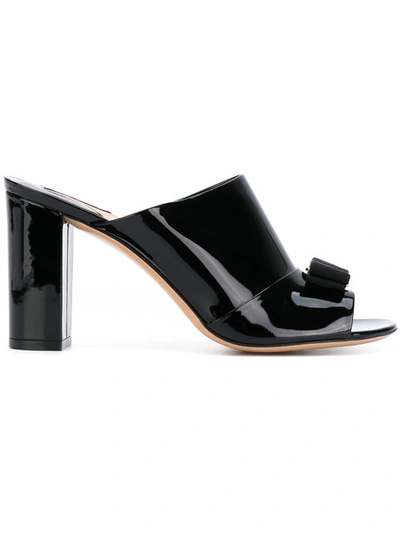 Ferragamo Elfina Mules 85 In Black