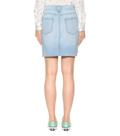 Shop Paige Adrian Denim Skirt In Blue