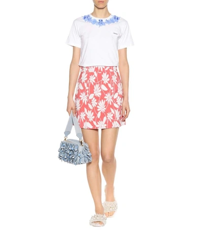 Shop Miu Miu Exclusive To Mytheresa.com - Jacquard A-line Skirt In Pink