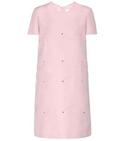 Valentino Wool And Silk Dress In Pink