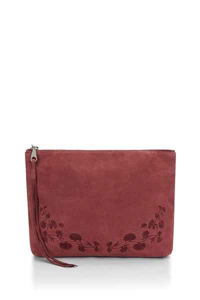 Rebecca Minkoff Sicily Embroidered Foldover Clutch