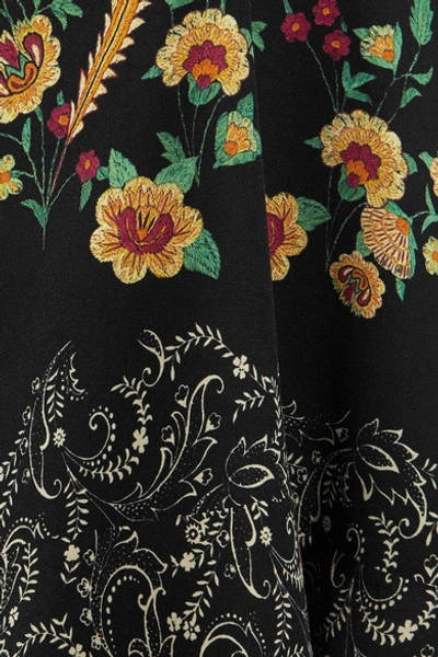 Shop Etro Floral-print Silk Crepe De Chine Blouse
