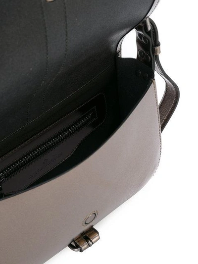 Shop A.f.vandevorst Saddle Crossbody Bag In Grey