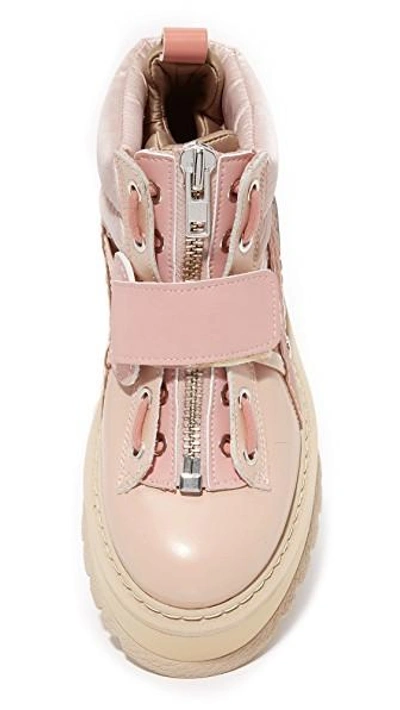 Shop Puma Fenty X  Strap Sneaker Booties In Silver/pink