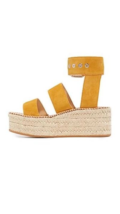 Shop Rag & Bone Tara Platform Sandals In Marigold