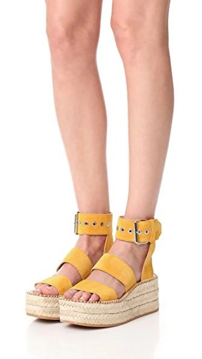 Shop Rag & Bone Tara Platform Sandals In Marigold